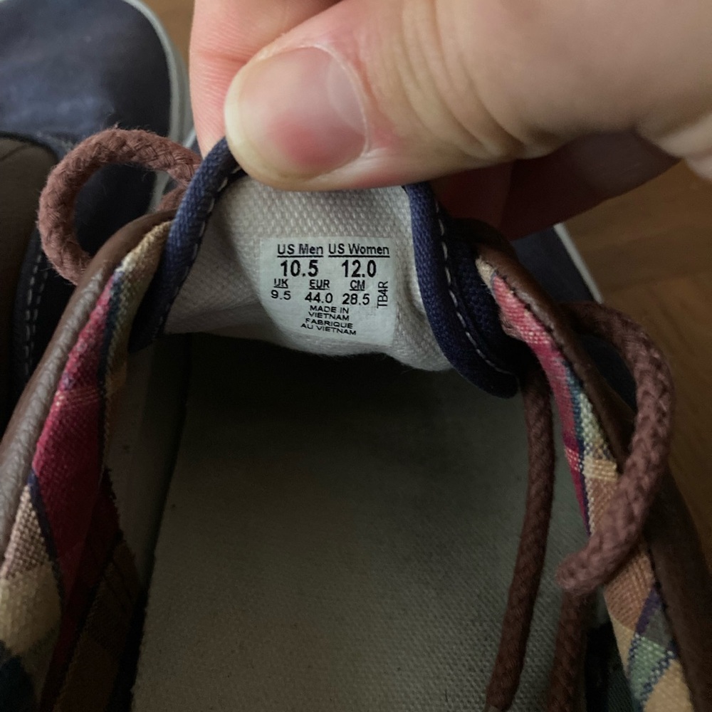 Vans Brown & Blue Casual Sneakers, mens 10.5 - Picture 3 of 5